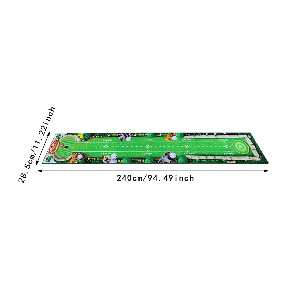 Lightweight Foldable Golf Putting Mat - Portable Practice Pad for Indoor and Outdoor Training