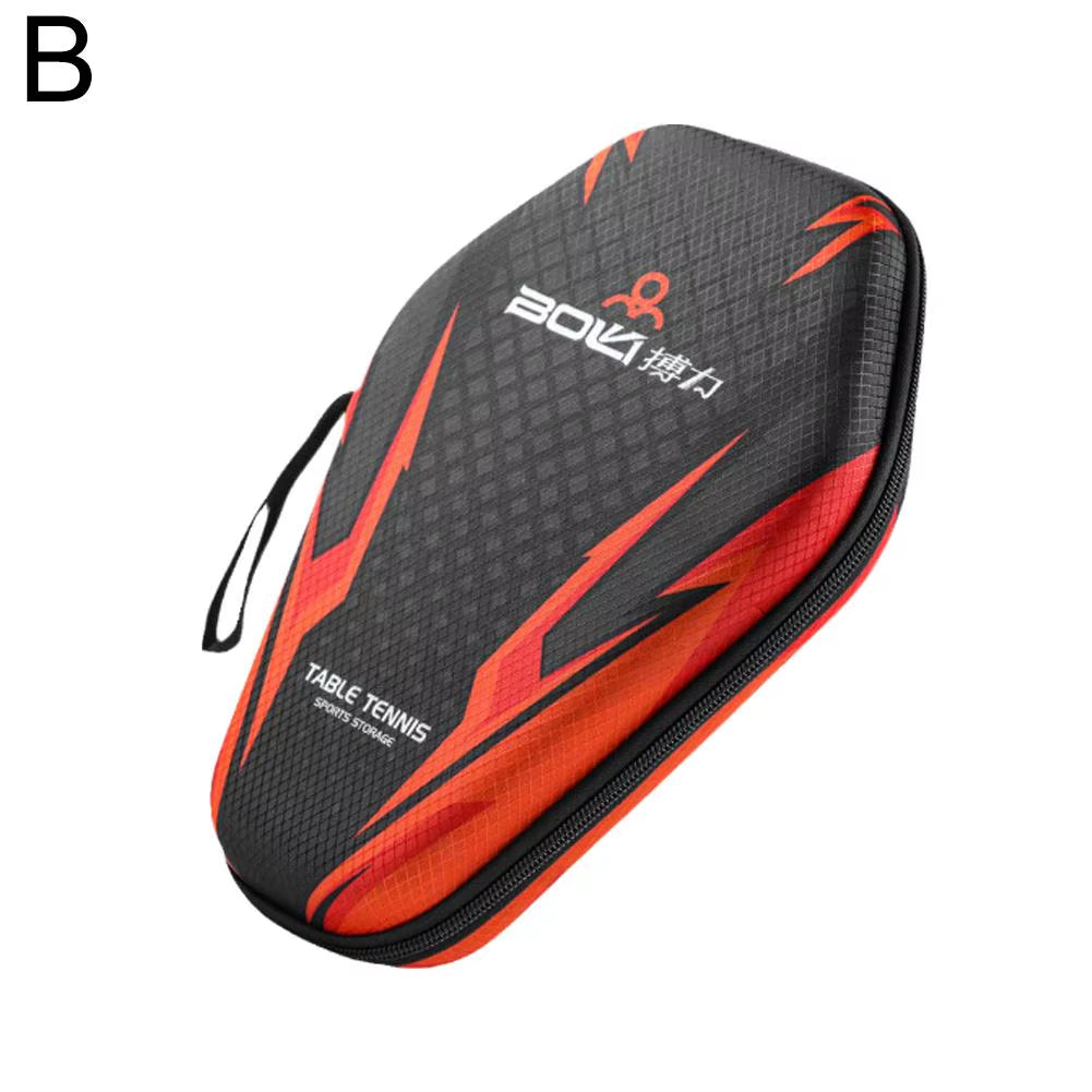 1Pcs Table Tennis Racket Bags EVA Hard Shell Waterproof Dustproof Table Tennis Paddles Box Case Storage Bag with Hand Strap