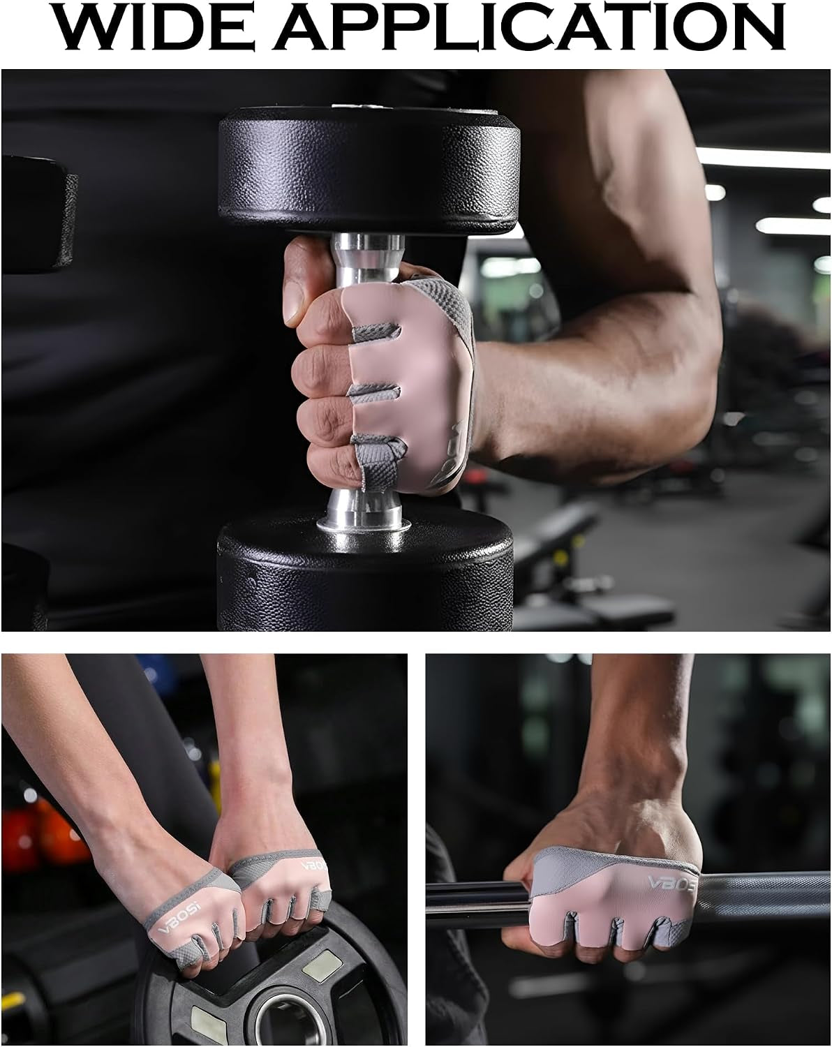Premium Fitness Gloves for Men and Women - Breathable, Non-Slip Gym Gloves for Enhanced Performance in Crossfit, Bodybuilding, and Strength Training