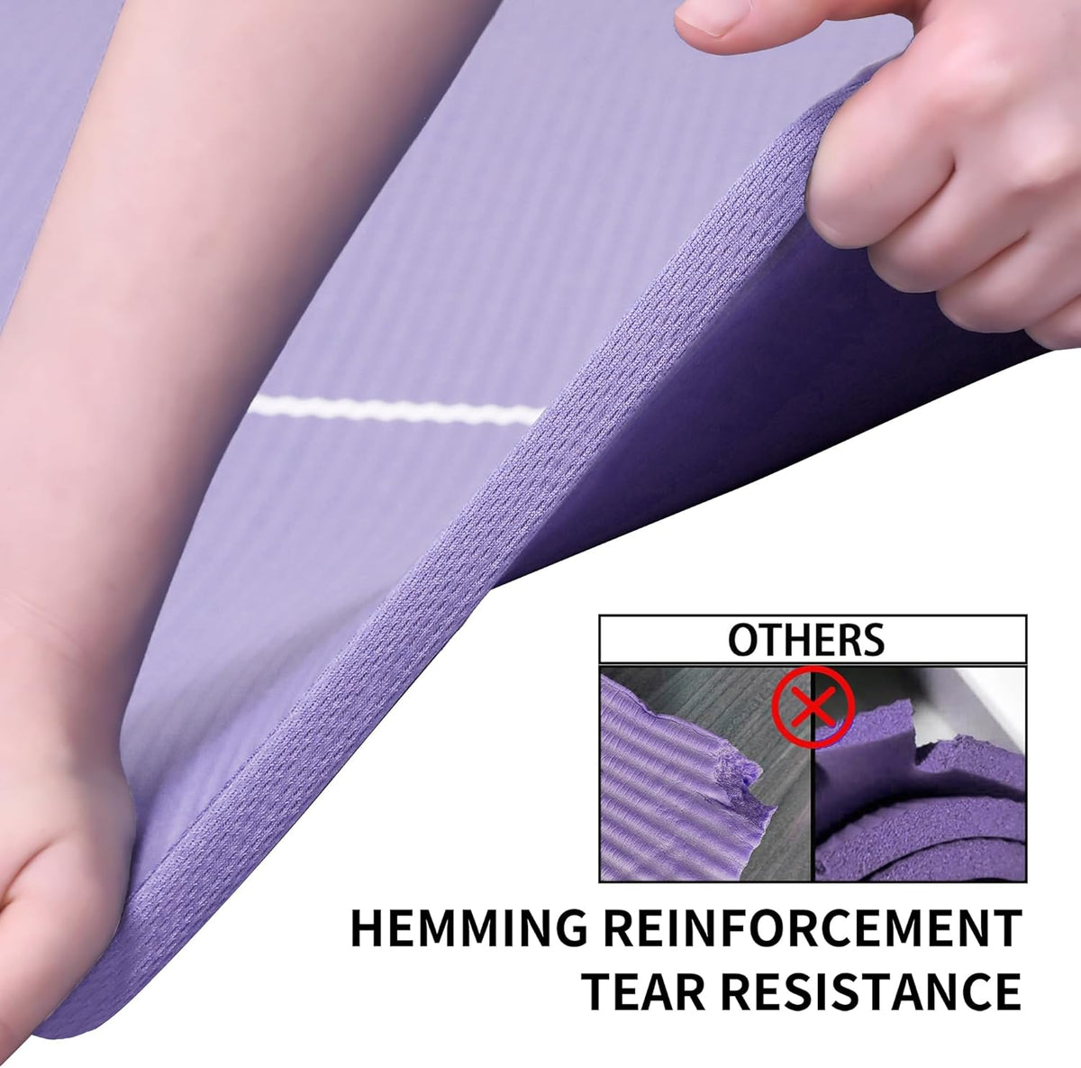 Premium 10mm Thick Non-Slip Yoga Mat with Carrying Strap – Eco-Friendly Comfort for Your Practice
