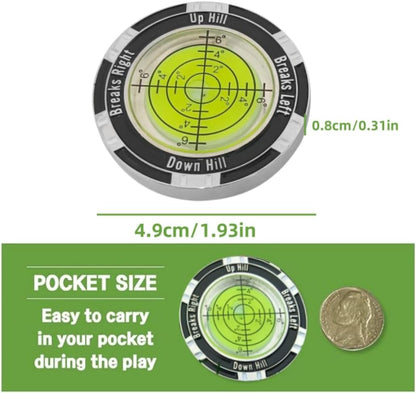 Precision Golf Green Slope Reader - High-Performance Ball Marker and Leveling Aid for Enhanced Putting Skills