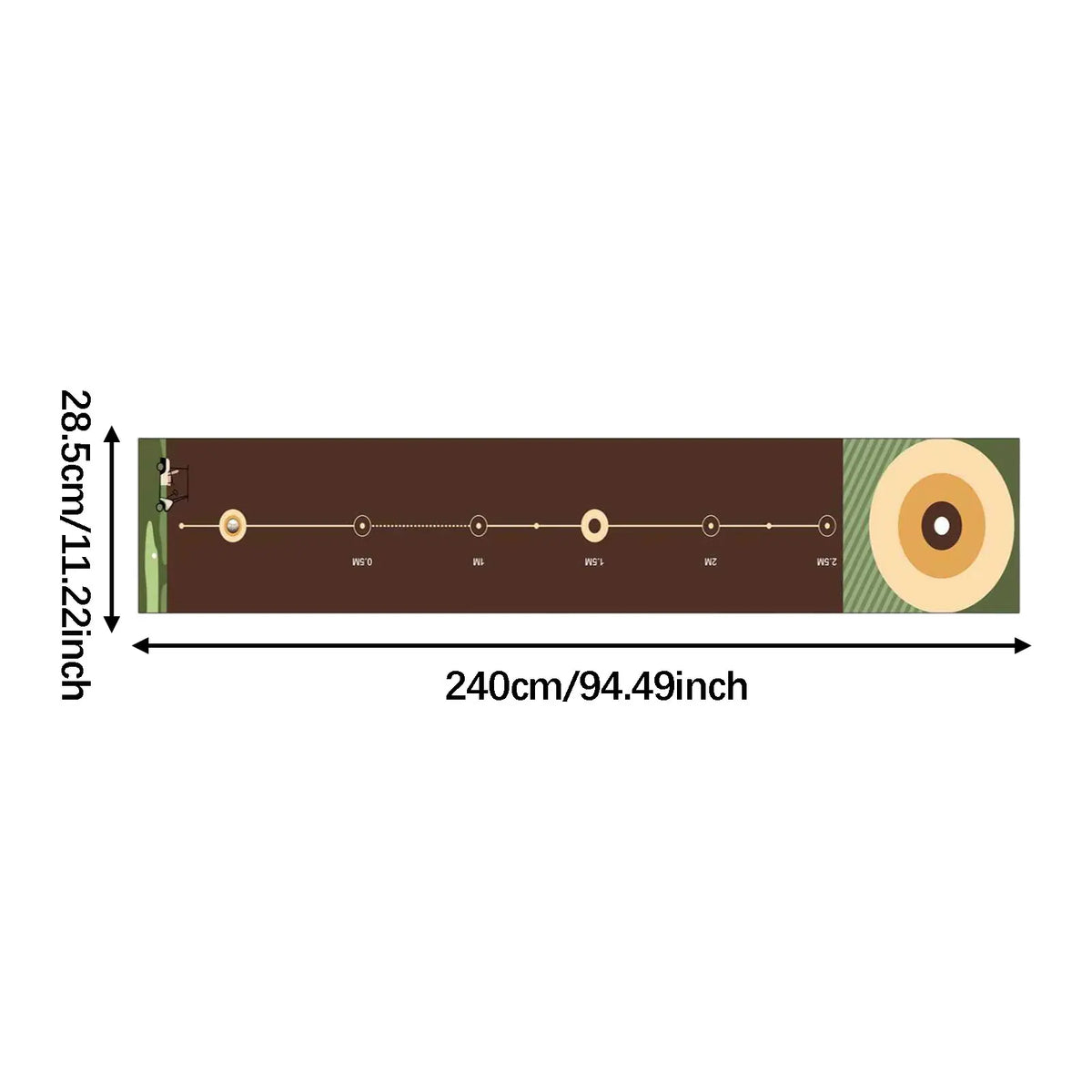 Lightweight Foldable Golf Putting Mat - Portable Practice Pad for Indoor and Outdoor Training