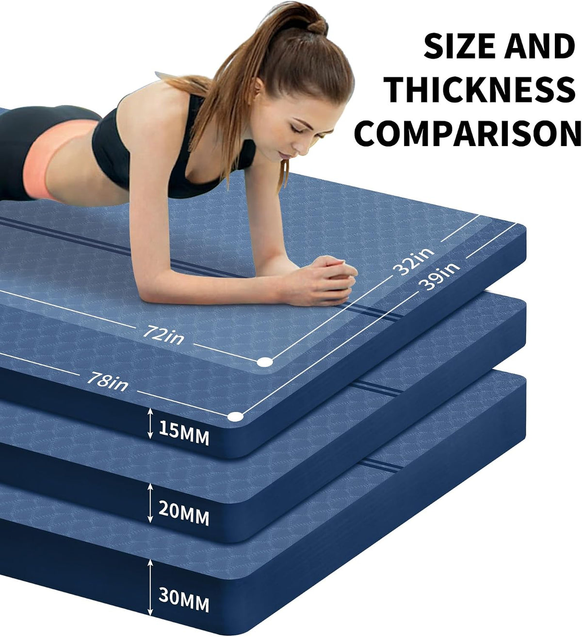 Experience Ultimate Comfort with Our Extra Thick 30MM High Density Anti-Tear Yoga Mat – Perfect for All Your Workouts!