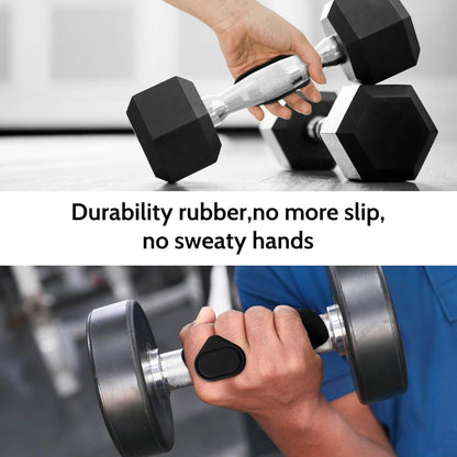 1 Pair Rubber Gym Grips Fingerless Workout Gym Gloves