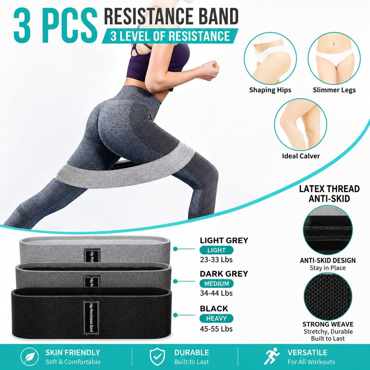 Ultimate Barbell Pad Set for Squats and Hip Thrusts – 9-Piece Foam Weight Lifting Kit with Ankle Straps, Resistance Bands, and Carry Bag