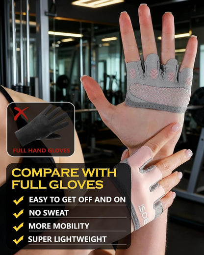 Premium Fitness Gloves for Men and Women - Breathable, Non-Slip Gym Gloves for Enhanced Performance in Crossfit, Bodybuilding, and Strength Training