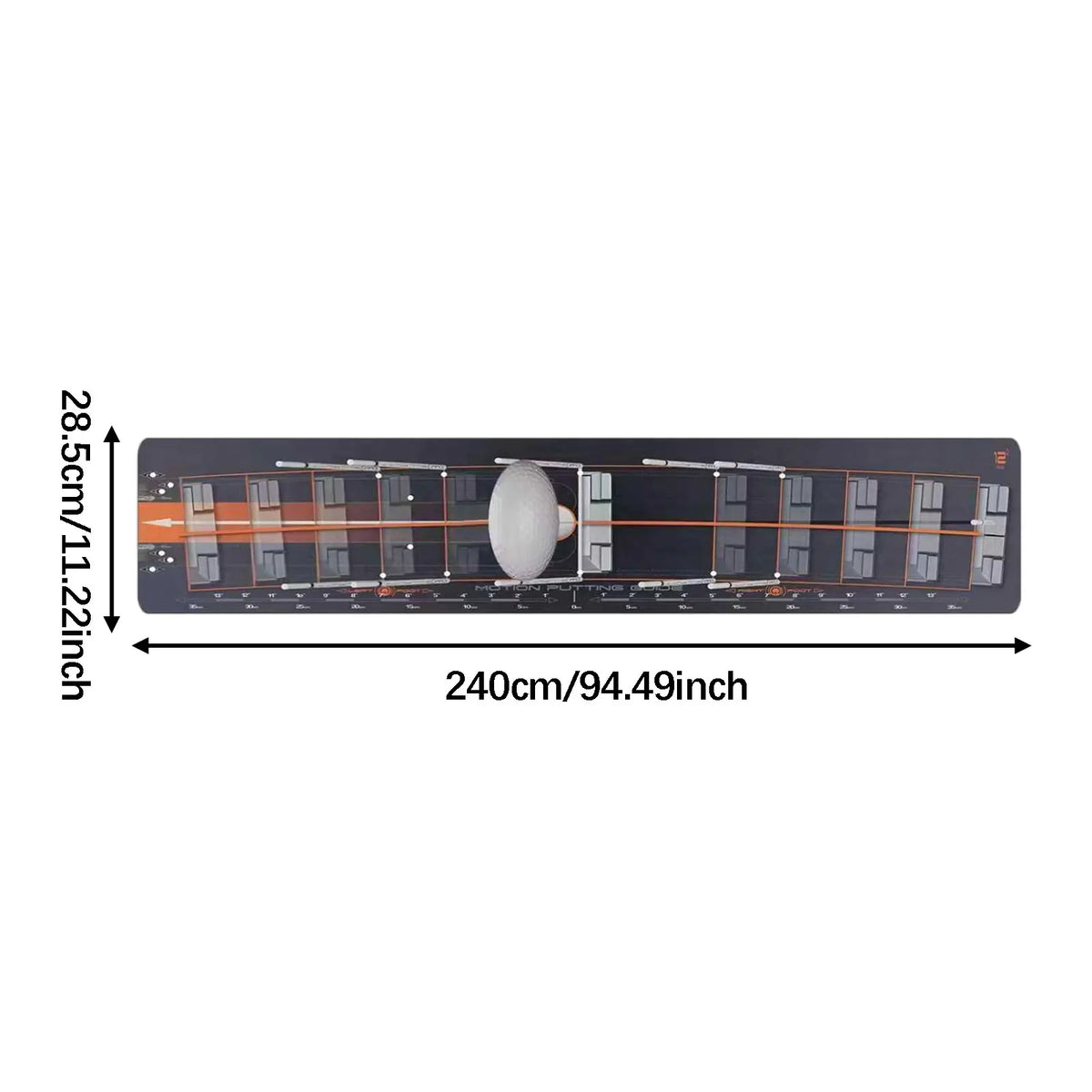 Lightweight Foldable Golf Putting Mat - Portable Practice Pad for Indoor and Outdoor Training
