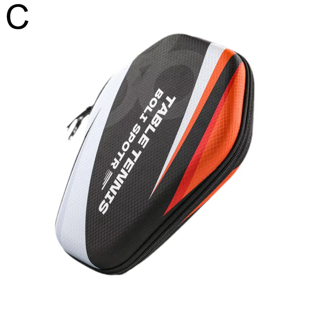 1Pcs Table Tennis Racket Bags EVA Hard Shell Waterproof Dustproof Table Tennis Paddles Box Case Storage Bag with Hand Strap