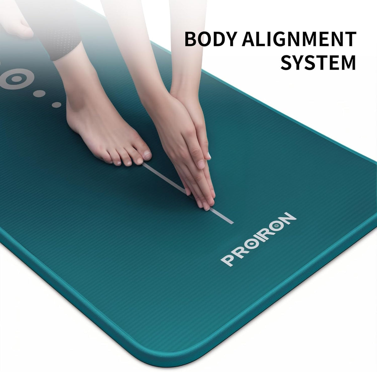 Yoga Mat NBR 10Mm Thick Non-Slip Exercise Mat with Carrying Strap