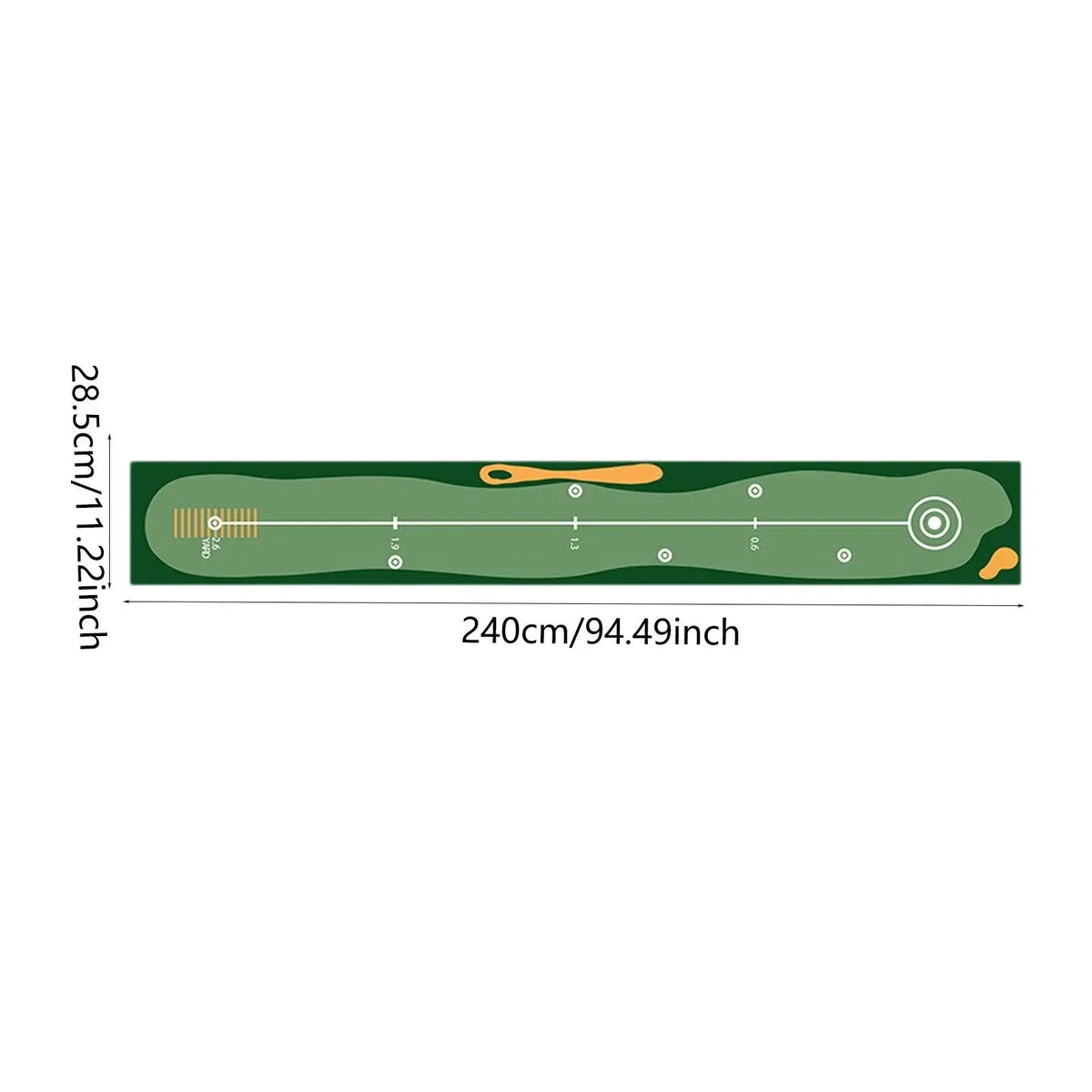 Lightweight Foldable Golf Putting Mat - Portable Practice Pad for Indoor and Outdoor Training