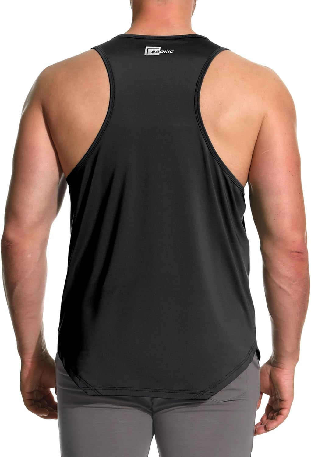 Elevate Your Workout with the BROKIG Men's Irregular Gym Tank Top - Athletic Singlet for Ultimate Performance