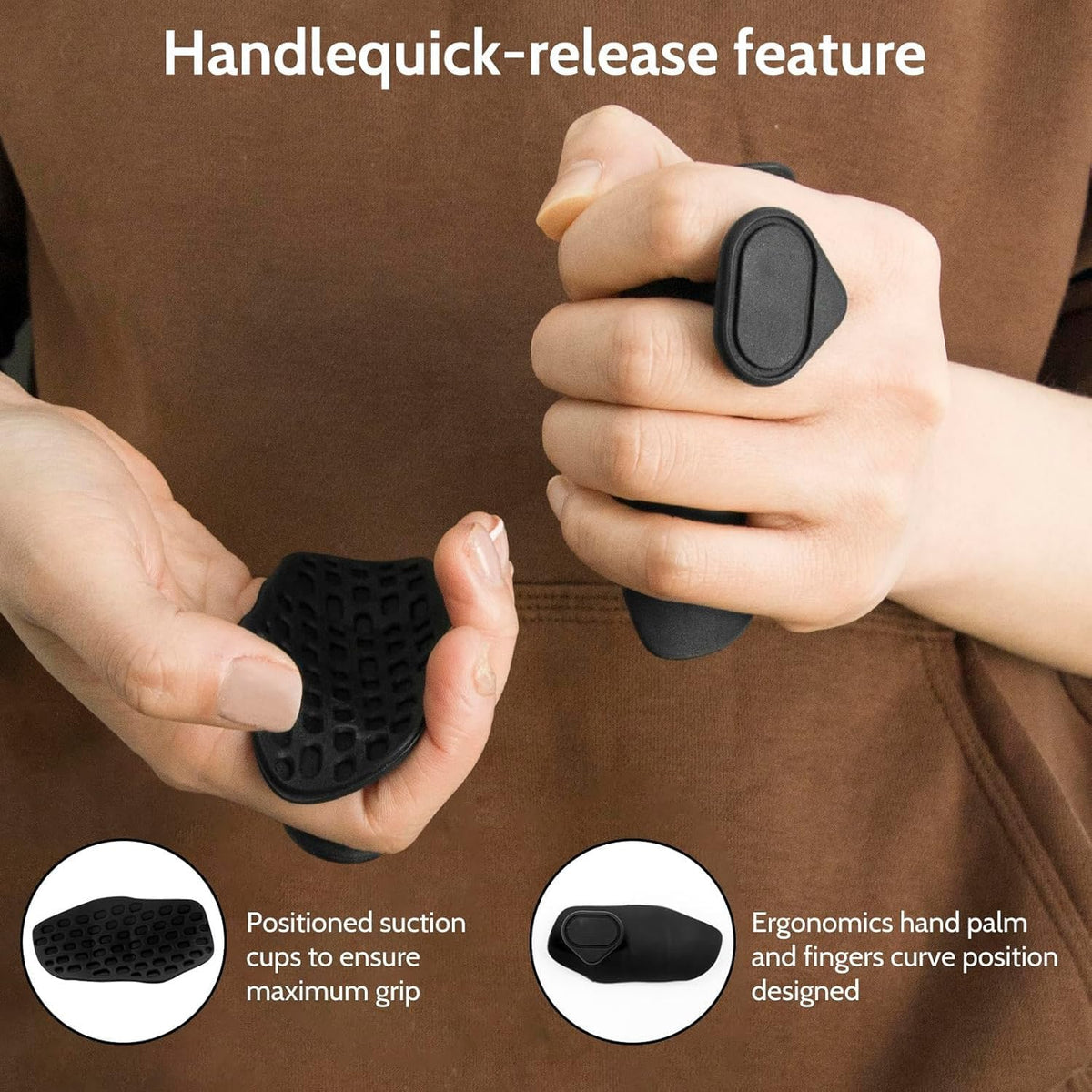 1 Pair Rubber Gym Grips Fingerless Workout Gym Gloves