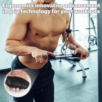 1 Pair Rubber Gym Grips Fingerless Workout Gym Gloves