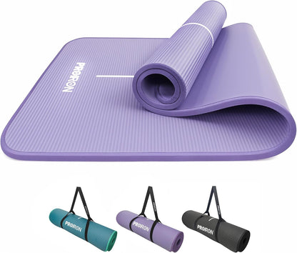 Premium 10mm Thick Non-Slip Yoga Mat with Carrying Strap – Eco-Friendly Comfort for Your Practice
