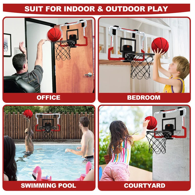 Exciting Outdoor Basketball Hoop for Kids - Mini Indoor Basketball Set with 3 Balls for Ages 3 to 12+
