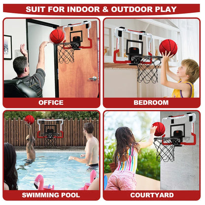 Exciting Outdoor Basketball Hoop for Kids - Mini Indoor Basketball Set with 3 Balls for Ages 3 to 12+