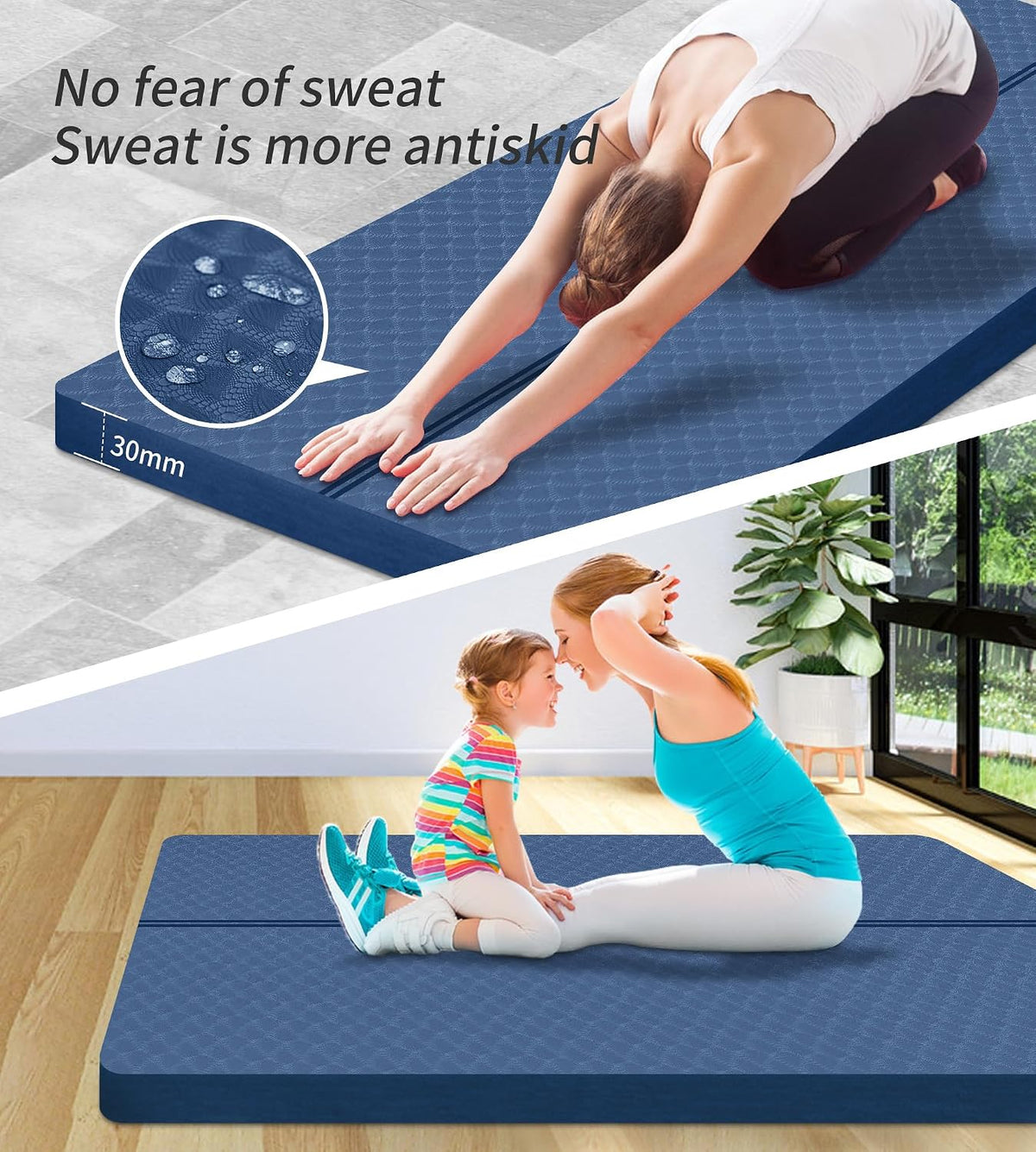 Experience Ultimate Comfort with Our Extra Thick 30MM High Density Anti-Tear Yoga Mat – Perfect for All Your Workouts!