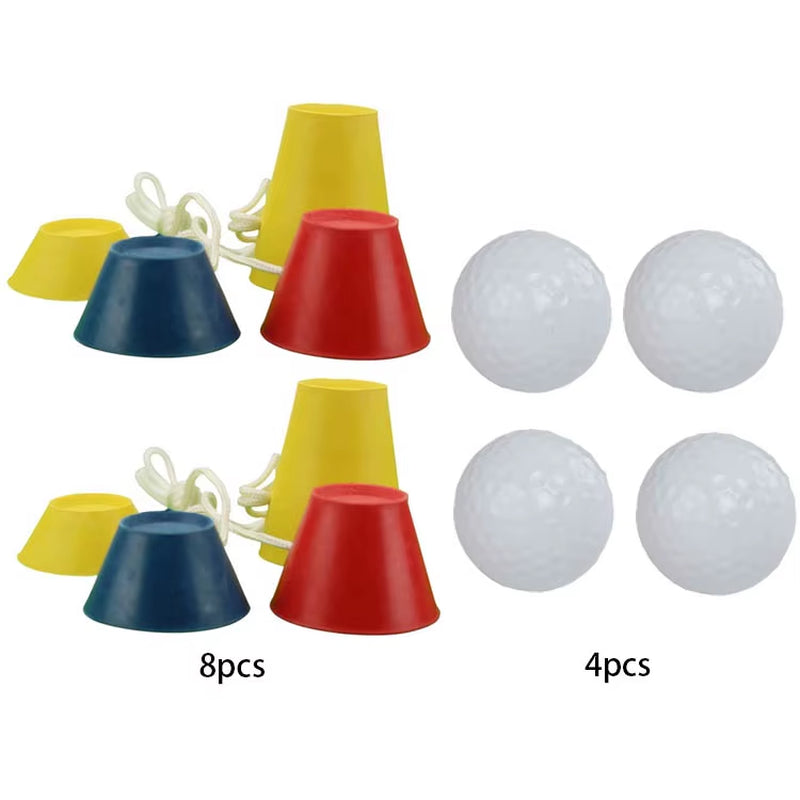 Versatile 4-In-1 Rubber Golf Tees for All Skill Levels – Perfect for Winter Practice and Outdoor Training