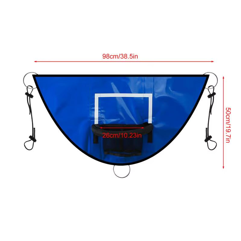 Exciting Trampoline Basketball Hoop Set with Pump & Balls – Waterproof & Durable Outdoor Fun for Kids!