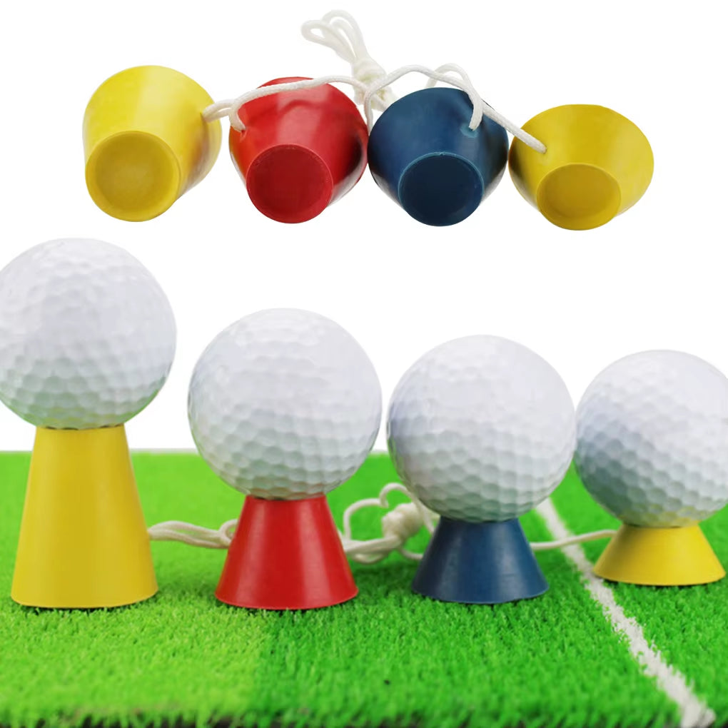 Versatile 4-In-1 Rubber Golf Tees for All Skill Levels – Perfect for Winter Practice and Outdoor Training