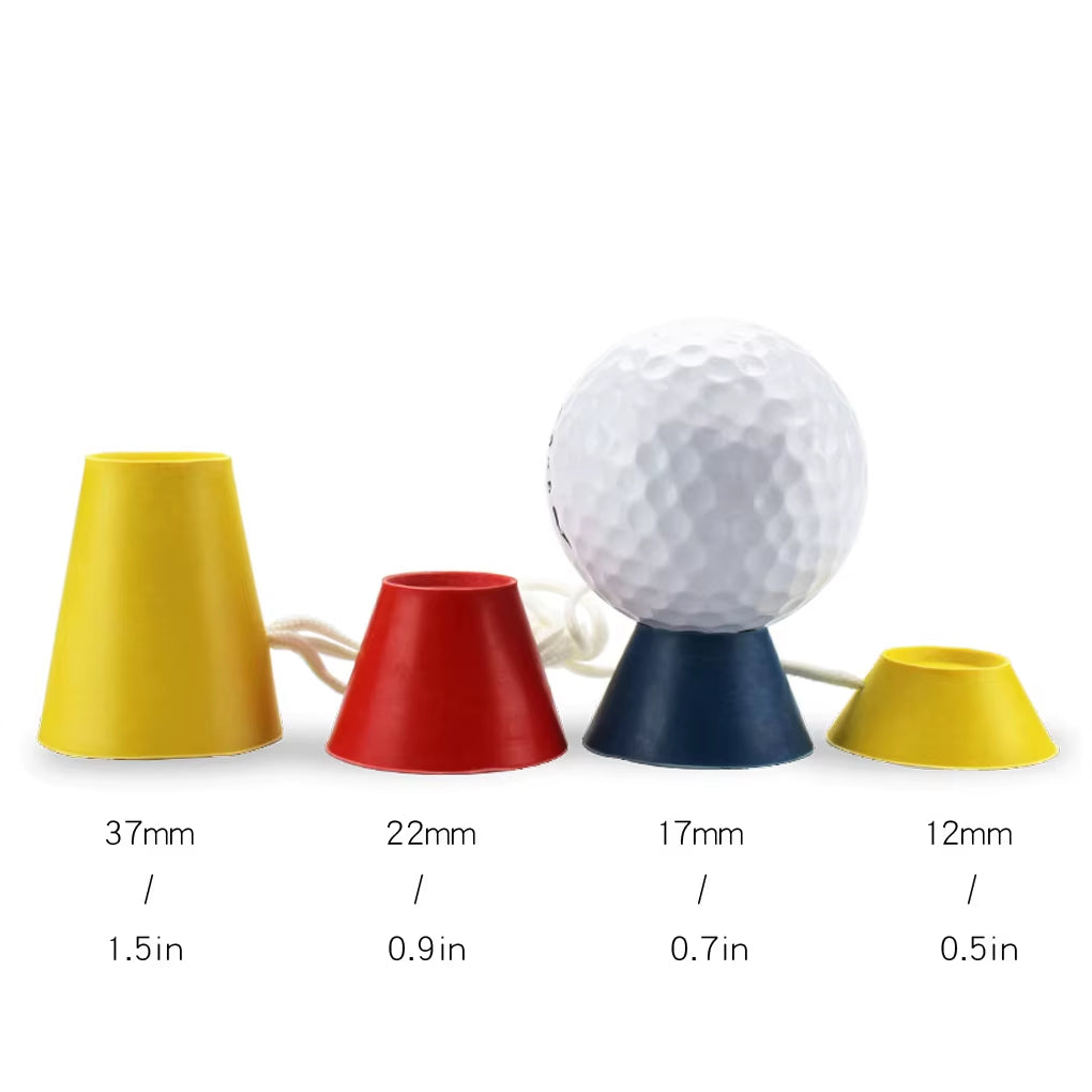 Versatile 4-In-1 Rubber Golf Tees for All Skill Levels – Perfect for Winter Practice and Outdoor Training