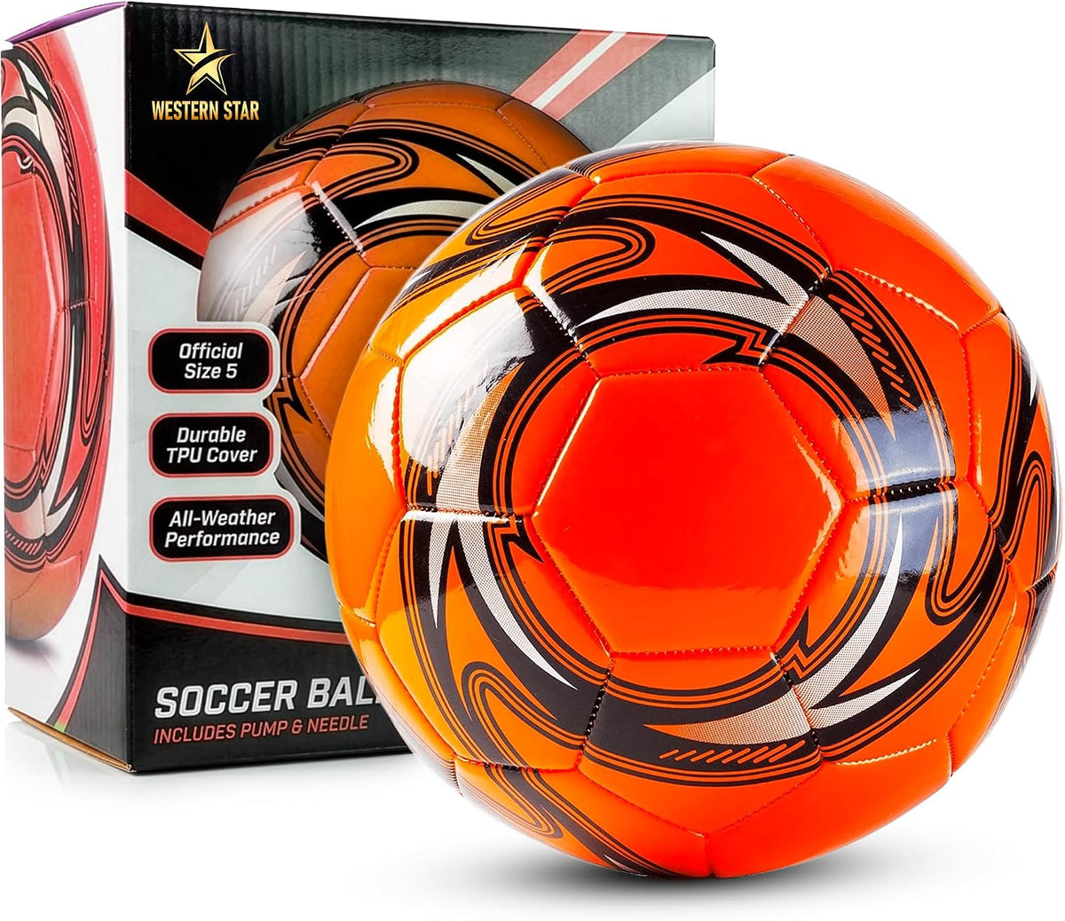 Soccer Ball Helix- Size 3 4 5 - Official Match Grade Soccer Balls - Attractive and Durable Design