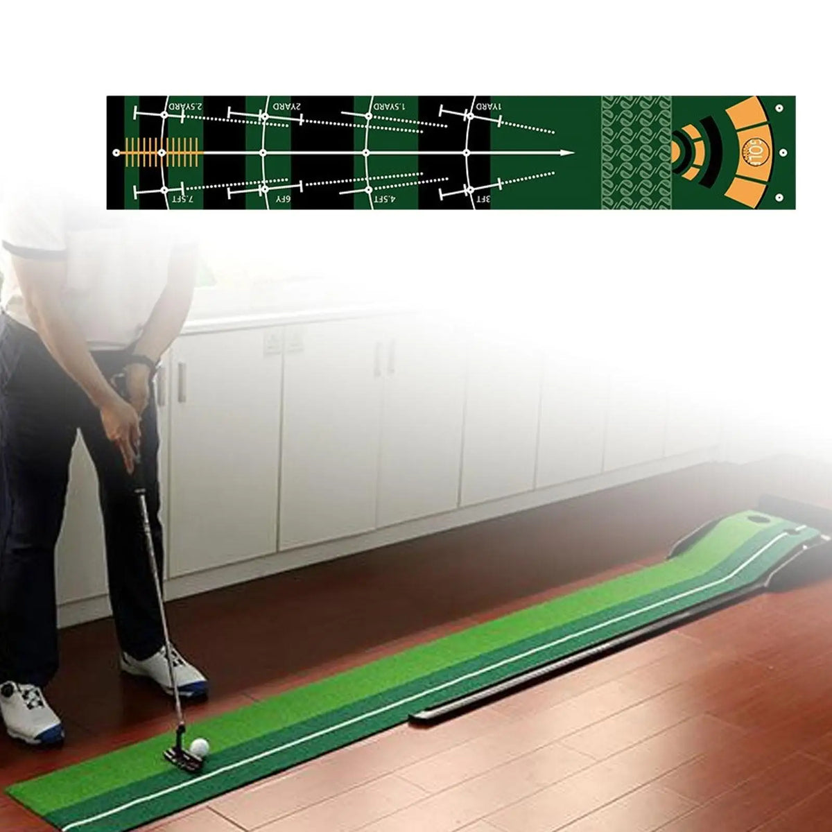 Lightweight Foldable Golf Putting Mat - Portable Practice Pad for Indoor and Outdoor Training