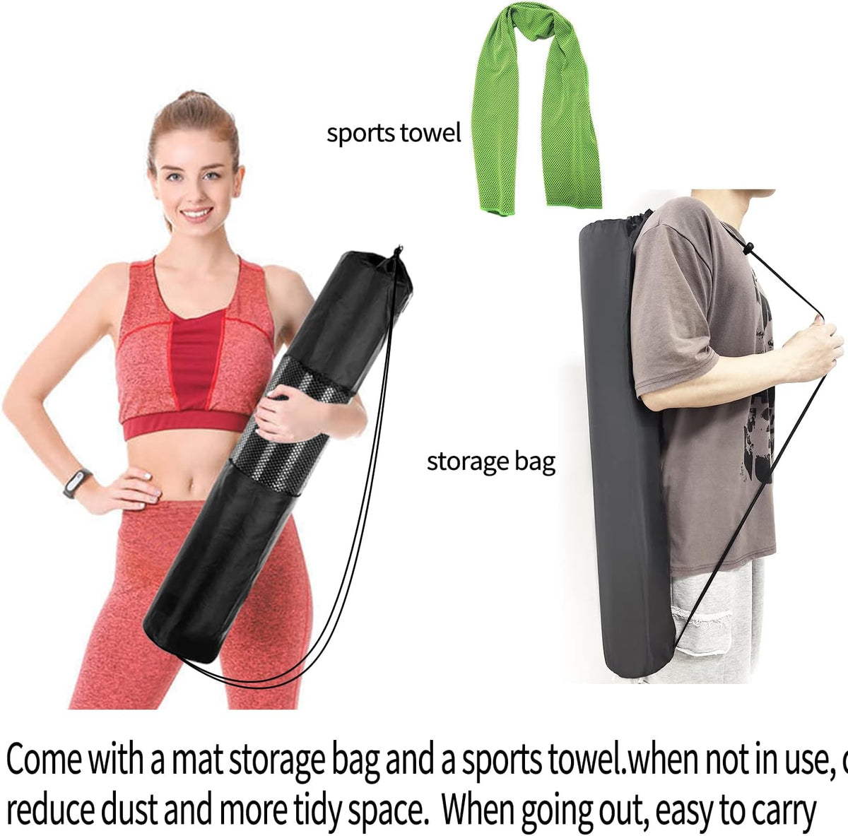 Large Exercise Mat 84" X 32",Exercise Equipment Mat,Treadmill Mat, Exercise Bike Mat, Workout Mats for Home Gym Flooring Rubber Mat Large Yoga Mat Cardio Mat for Weightlifting, Jump Rope,Fitness