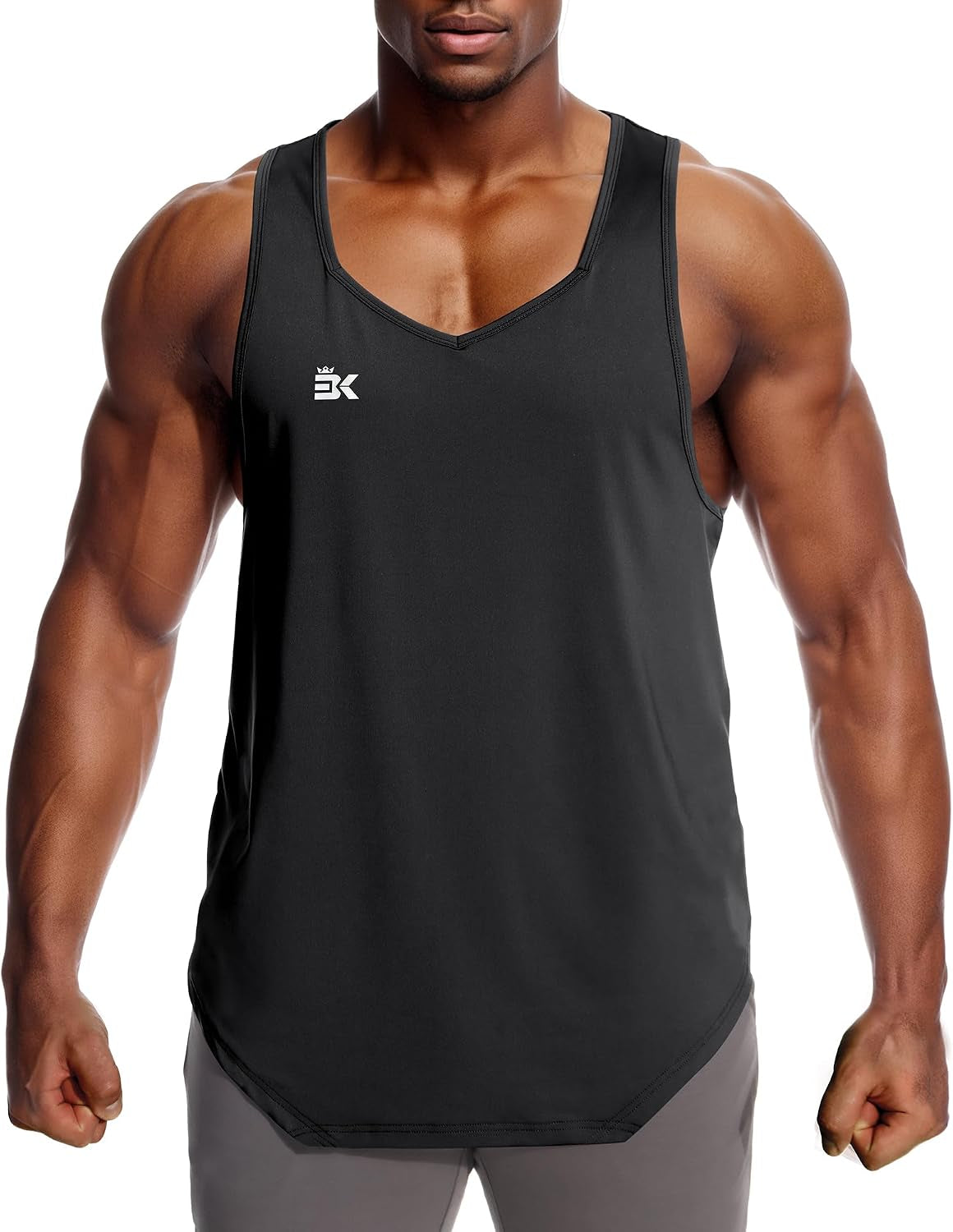 Elevate Your Workout with the BROKIG Men's Irregular Gym Tank Top - Athletic Singlet for Ultimate Performance