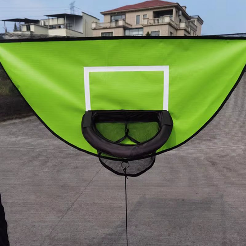 Exciting Trampoline Basketball Hoop Set with Pump & Balls – Waterproof & Durable Outdoor Fun for Kids!