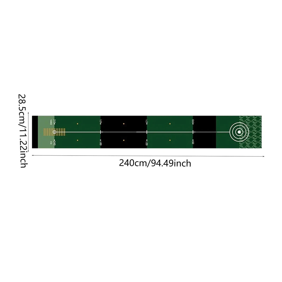 Lightweight Foldable Golf Putting Mat - Portable Practice Pad for Indoor and Outdoor Training