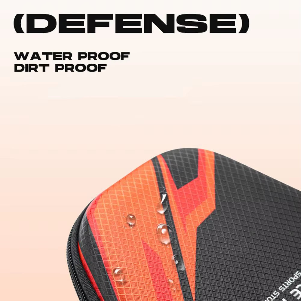 1Pcs Table Tennis Racket Bags EVA Hard Shell Waterproof Dustproof Table Tennis Paddles Box Case Storage Bag with Hand Strap