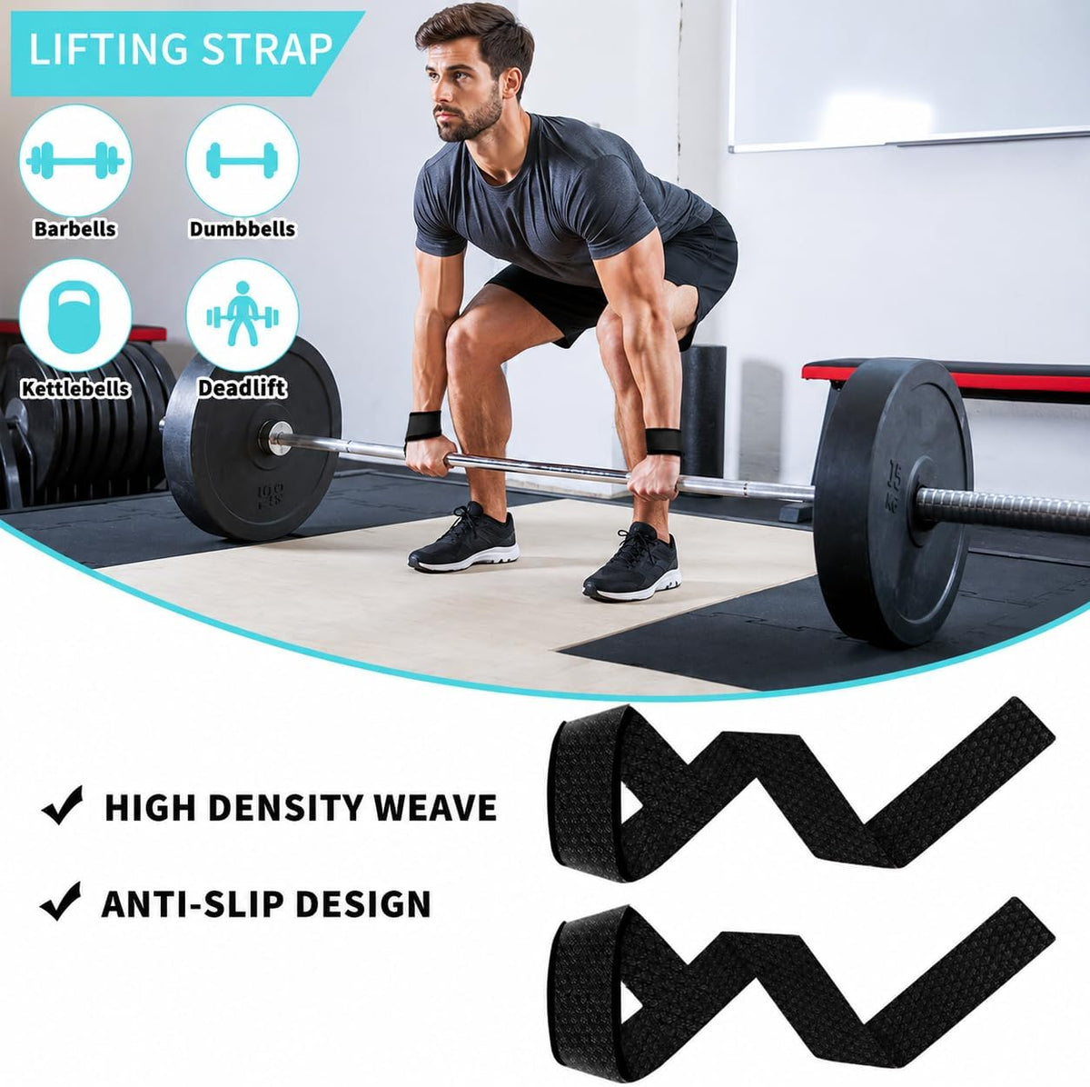 Ultimate Barbell Pad Set for Squats and Hip Thrusts – 9-Piece Foam Weight Lifting Kit with Ankle Straps, Resistance Bands, and Carry Bag