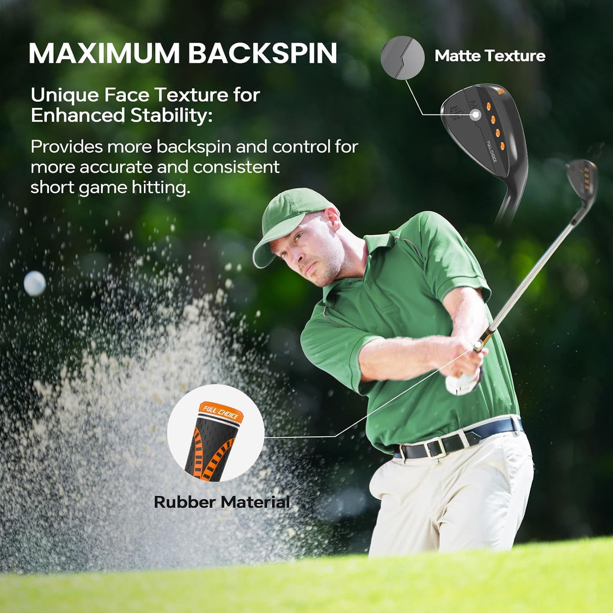 Elevate Your Game with Our Premium CNC Milled Golf Wedges – 52/56/60/70 Degree Sand, Gap, and Lob Wedges for Right-Handed Golfers