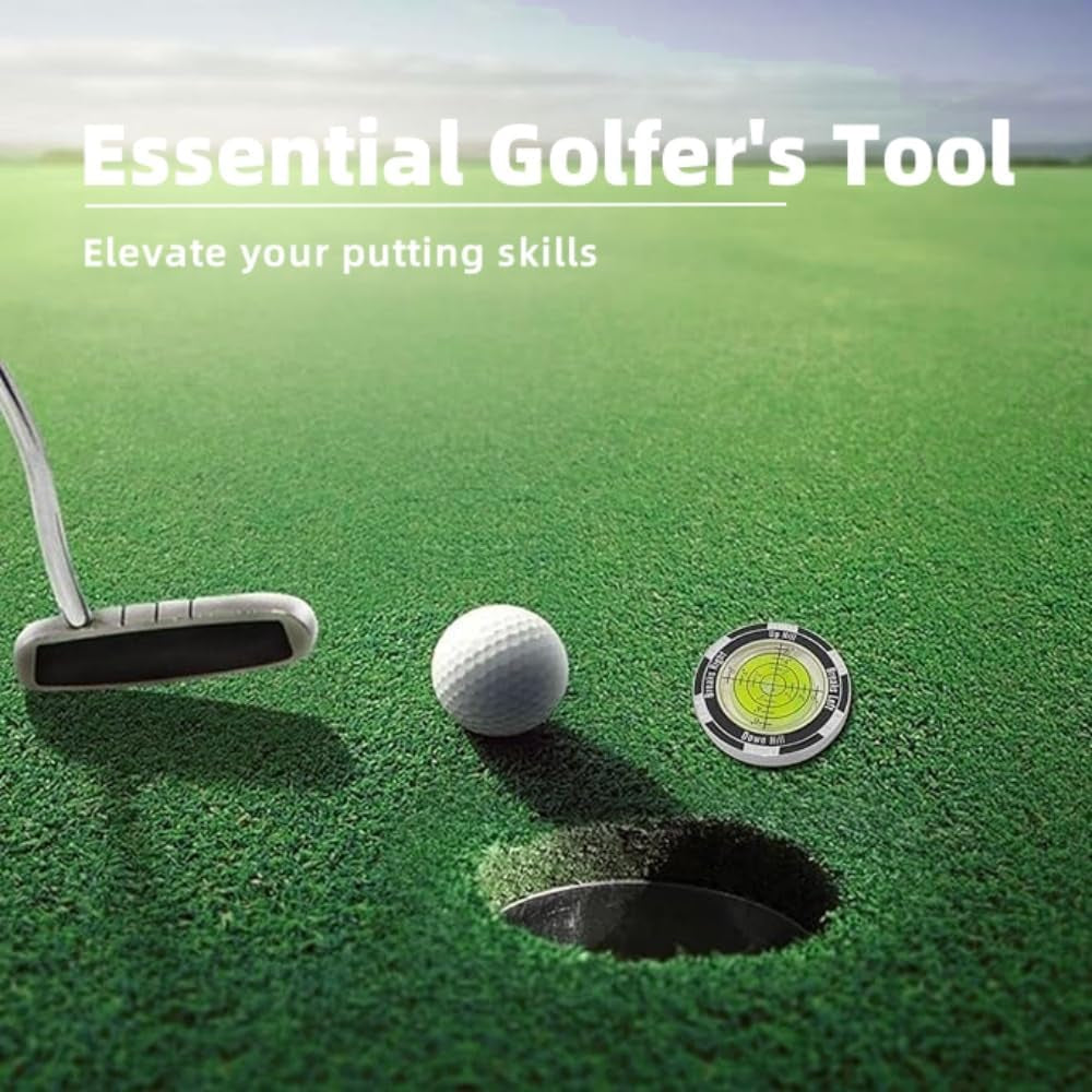Precision Golf Green Slope Reader - High-Performance Ball Marker and Leveling Aid for Enhanced Putting Skills