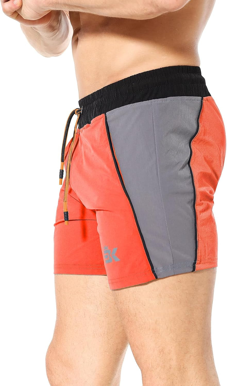 Men'S Gym Sport Shorts Lightweight Bodybuilding 5" Swim