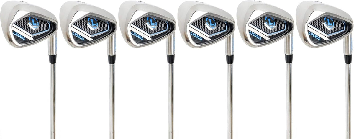Elevate Your Game with the LAZRUS Premium Golf Irons Set for Men - Right Hand Steel Shaft Regular Flex (4-9 Irons) - Perfect for Beginners and Intermediate Players!