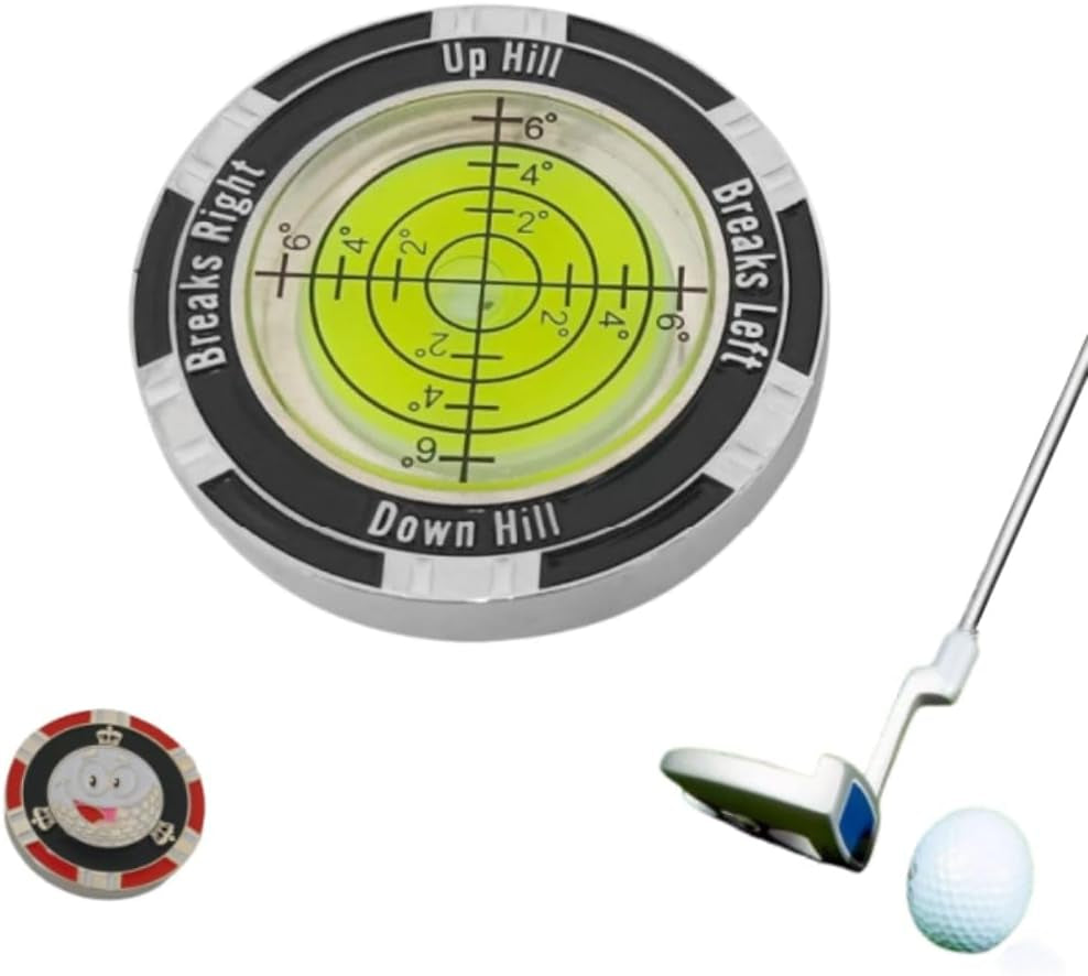 Precision Golf Green Slope Reader - High-Performance Ball Marker and Leveling Aid for Enhanced Putting Skills