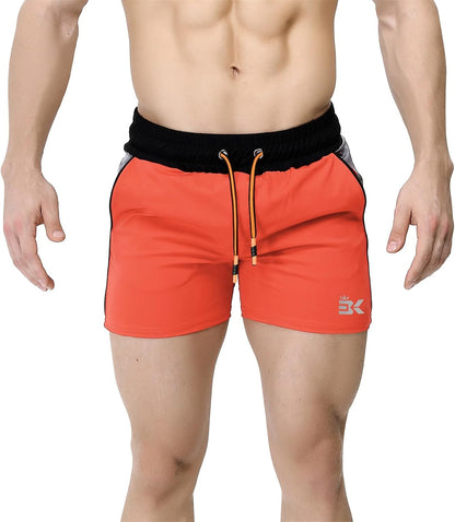 Men'S Gym Sport Shorts Lightweight Bodybuilding 5" Swim
