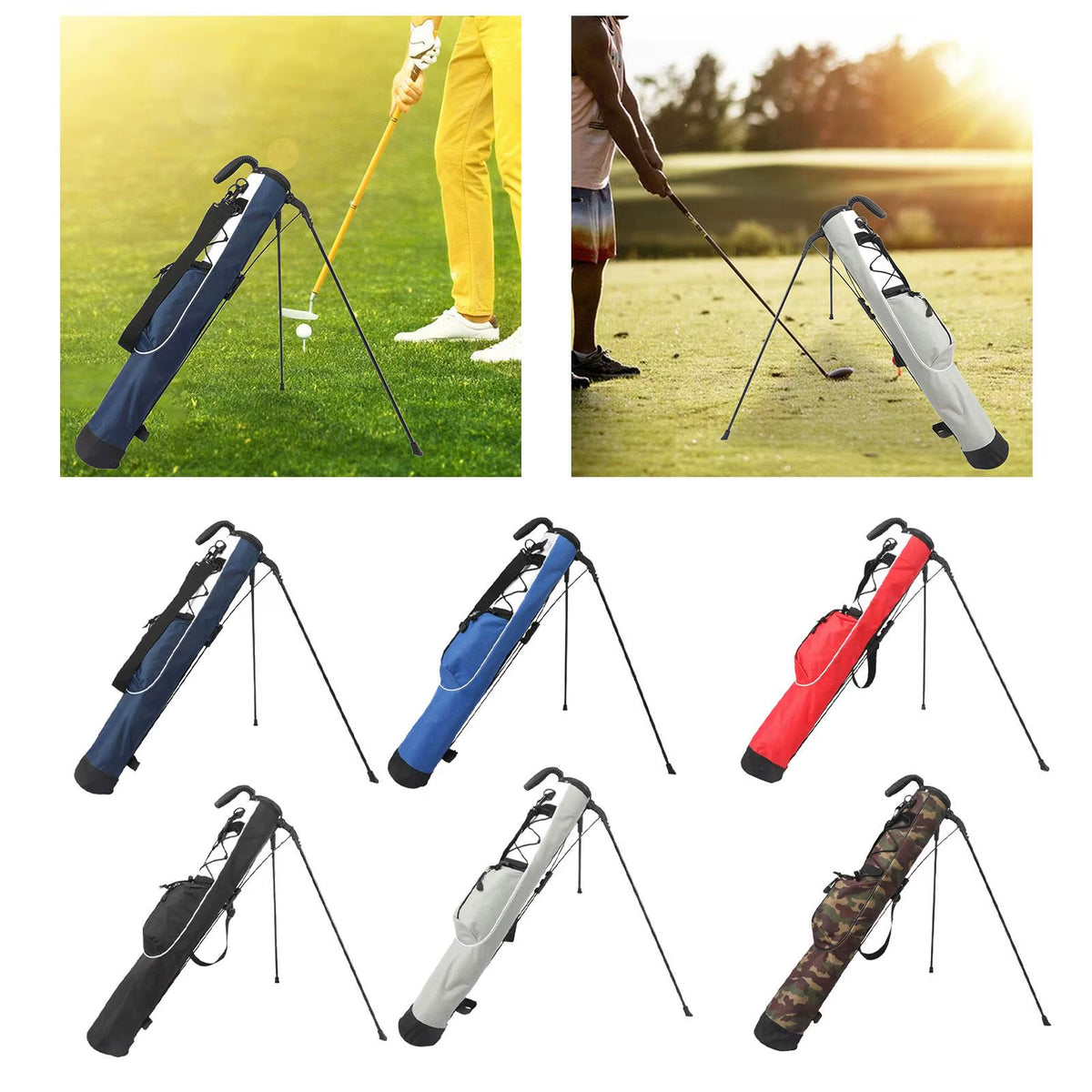 Ultimate Lightweight Golf Stand Bag - Portable Organizer for Clubs and Gear