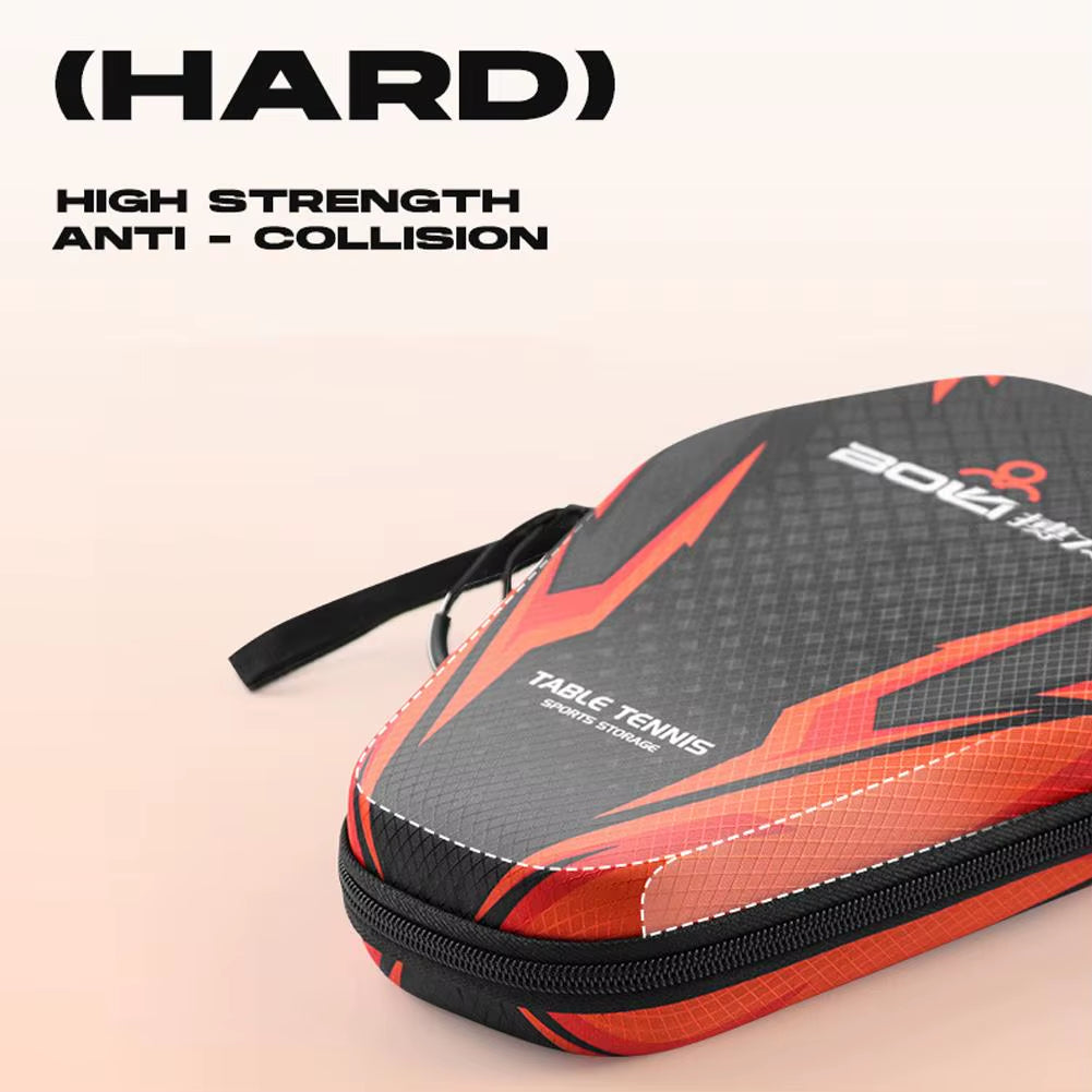 1Pcs Table Tennis Racket Bags EVA Hard Shell Waterproof Dustproof Table Tennis Paddles Box Case Storage Bag with Hand Strap