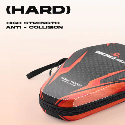 1Pcs Table Tennis Racket Bags EVA Hard Shell Waterproof Dustproof Table Tennis Paddles Box Case Storage Bag with Hand Strap
